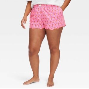 Roller rabbit x Target seahorse poplin boxer shorts - pink | size M | NWT